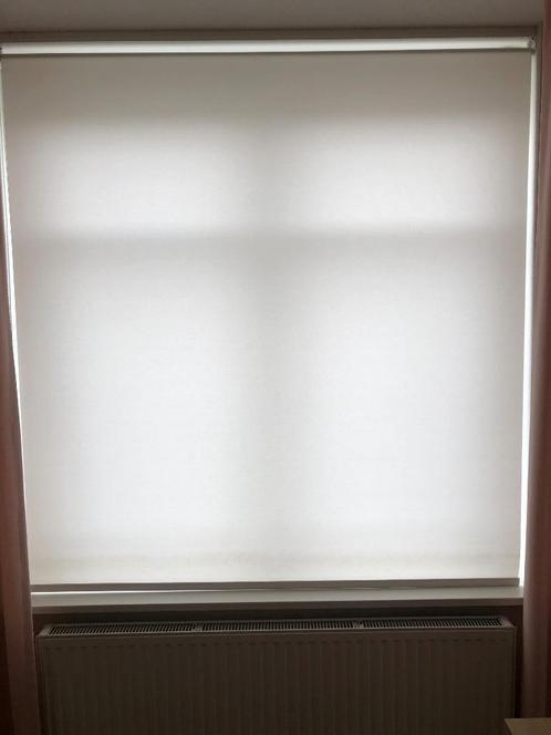 2 x rolgordijn off white (1760/1765 x 1900) semi transparant, Huis en Inrichting, Stoffering | Gordijnen en Lamellen, Gebruikt