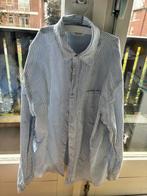 Blauw wit gestreept overhemd H&M maat 158, H&M, Overhemd of Blouse, Ophalen of Verzenden, Zo goed als nieuw