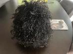 Leuke zwarte pruik  Michael Jackson verstelbaar., Ophalen of Verzenden, Zo goed als nieuw, Carnaval, Accessoires