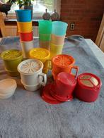 Tupperware Bekers + 4 Nieuwe Deksel+ zeef, Ophalen of Verzenden