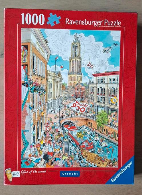 Ravensburger Puzzel Utrecht 1000 Stukjes, Hobby en Vrije tijd, Denksport en Puzzels, Zo goed als nieuw, Legpuzzel, 500 t/m 1500 stukjes