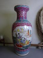 Handgeschilderde Chinese vaas 47 cm, Ophalen of Verzenden