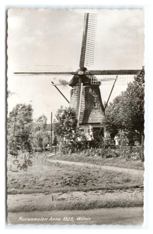 Wilnis, Korenmolen Anno 1823, Verzamelen, Ansichtkaarten | Nederland, Gelopen, Utrecht, 1960 tot 1980, Verzenden