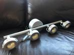Plafond spots 4 lamps., Ophalen, Zo goed als nieuw, Plafondspot of Wandspot, Halogeen