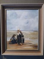 Schilderijen van vissers aan het strand, Antiek en Kunst, Kunst | Schilderijen | Klassiek, Ophalen