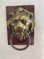 2 kleine koperen leeuwenkoppen om op te hangen, Ophalen, Koper