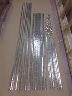 legplankrails met legplankdragers., Huis en Inrichting, Ophalen, Zo goed als nieuw, Minder dan 100 cm, Metaal