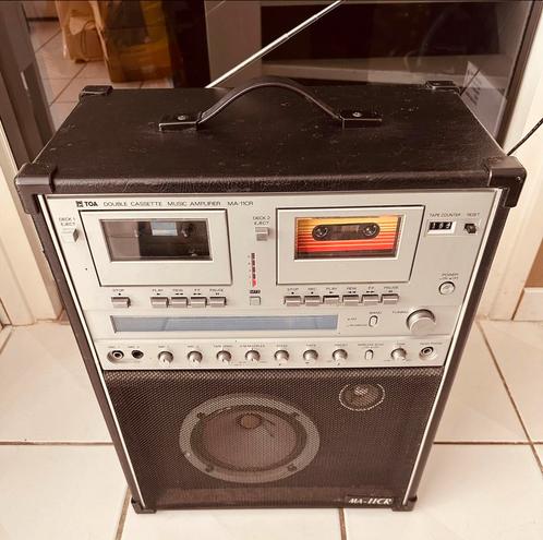 Zeldzame Vintage Boombox Gettoblaster TOA MA-11CR, Audio, Tv en Foto, Radio's, Zo goed als nieuw, Radio, Ophalen of Verzenden