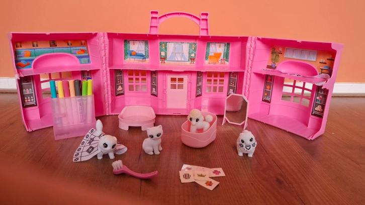 Washimals Super Salon met extra stiften, Kinderen en Baby's, Speelgoed | Educatief en Creatief, Gebruikt, Knutselen, Ophalen of Verzenden