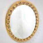 Vintage vergulde design spiegel kristal Duitsland 60's Palwa, Huis en Inrichting, Woonaccessoires | Spiegels, Ophalen of Verzenden