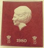 Beatrix album bruin, compleet met alle munten,  excl. zilver, Postzegels en Munten, Munten | Nederland, Koningin Beatrix, Zilver