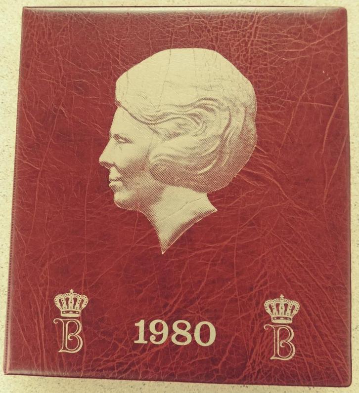 Beatrix album bruin, compleet met alle munten,  excl. zilver, Postzegels en Munten, Munten | Nederland, Setje, Overige waardes