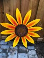Houten zonnebloem. Naturel. Doorsnede circa 60 centimeter, Ophalen, Nieuw