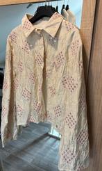 Beige roze blouse Nukus, Kleding | Dames, Ophalen of Verzenden, Zo goed als nieuw, Maat 36 (S), Beige