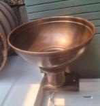 Antieke wandlamp in goede staat bronskleurig, Ophalen of Verzenden