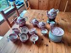 Vintage Theepot Rood/Wit Decor, Antiek en Kunst, Ophalen of Verzenden