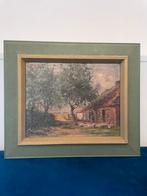 Gerard van der Heyden NL | boerenerf | 1900-1930, Antiek en Kunst, Ophalen of Verzenden