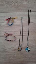 Armbandjes en Kettingen Set, Gebruikt, Overige kleuren, Ophalen of Verzenden, Overige materialen