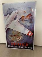 Vintage reclamebord Swissair, Ophalen, Gebruikt, Transport