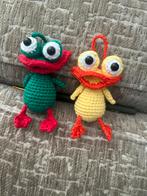 Gehaakte Kikker & Eend Knuffels, Ophalen of Verzenden, Zo goed als nieuw, Kikker
