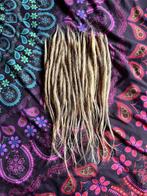 35 nieuwe blonde human hair dread extensions 30-40cm nu 210€, Nieuw, Ophalen of Verzenden, Pruik of Haarverlenging