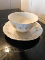 Mosa  Porcelein kop en schotels   4 stuks, Ophalen of Verzenden, Zo goed als nieuw, Porselein, Kop en/of schotel