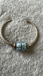 Bedel trollbeads lichtblauw, Sieraden, Tassen en Uiterlijk, Bedels, Glas of Kristal, Ophalen of Verzenden, Zo goed als nieuw, Trollbeads