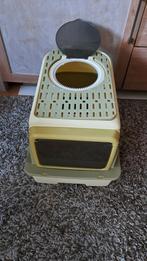 Retro groene Kattenbak, Ophalen, Zelfreinigend, Zo goed als nieuw, Gesloten