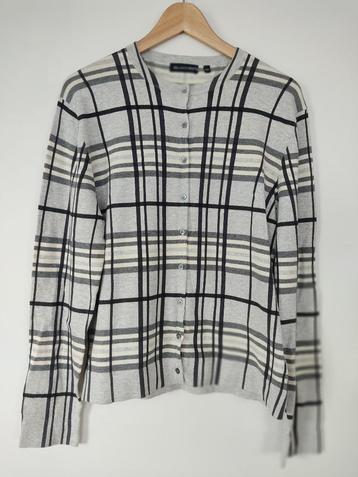 Grijs geruit vest Blanche XL beschikbaar voor biedingen