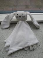 Knuffeldoek konijn van Hema wit badstof zwart snuitje, Ophalen of Verzenden, Zo goed als nieuw, Konijn