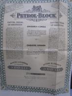 aandeel  petrol block  1924, Postzegels en Munten, Aandelen en Waardepapieren, 1920 tot 1950, Ophalen of Verzenden, Aandeel