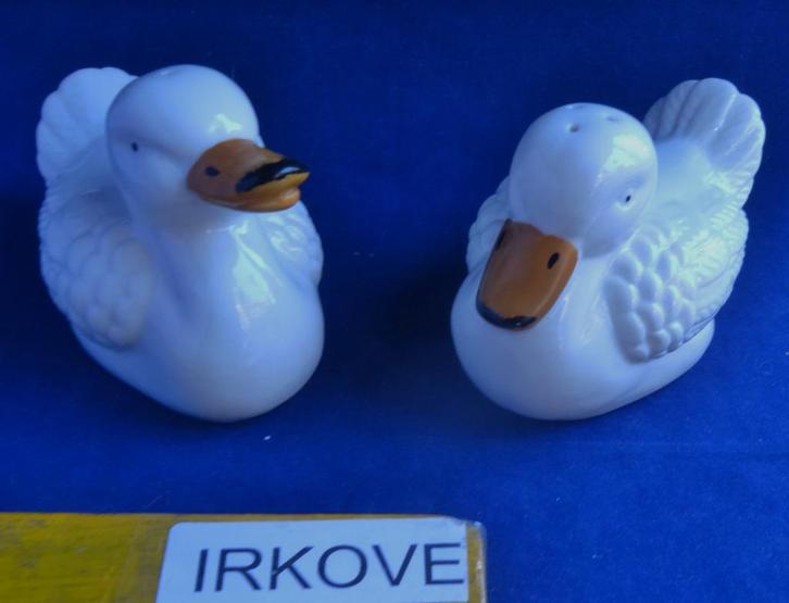 SCHATTIGE EENDJES * Peper en Zout *, Huis en Inrichting, Keuken | Servies, Nieuw, Overige typen, Overige stijlen, Porselein, Verzenden