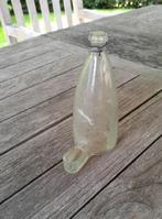 ~ Oud Glazen Vogel Drinkflesje, Ophalen of Verzenden