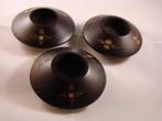 Nieuwe set van 3 houten theelichthouders, Bruin, Nieuw, Ophalen of Verzenden, Hout