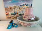 Vintage Lampetset Pastel Roze/Groen, Antiek en Kunst, Ophalen of Verzenden