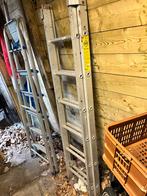 Uitschuifbare ladder, Doe-het-zelf en Verbouw, Ladders en Trappen, 2 tot 4 meter, Gebruikt, Opvouwbaar of Inschuifbaar, Ophalen