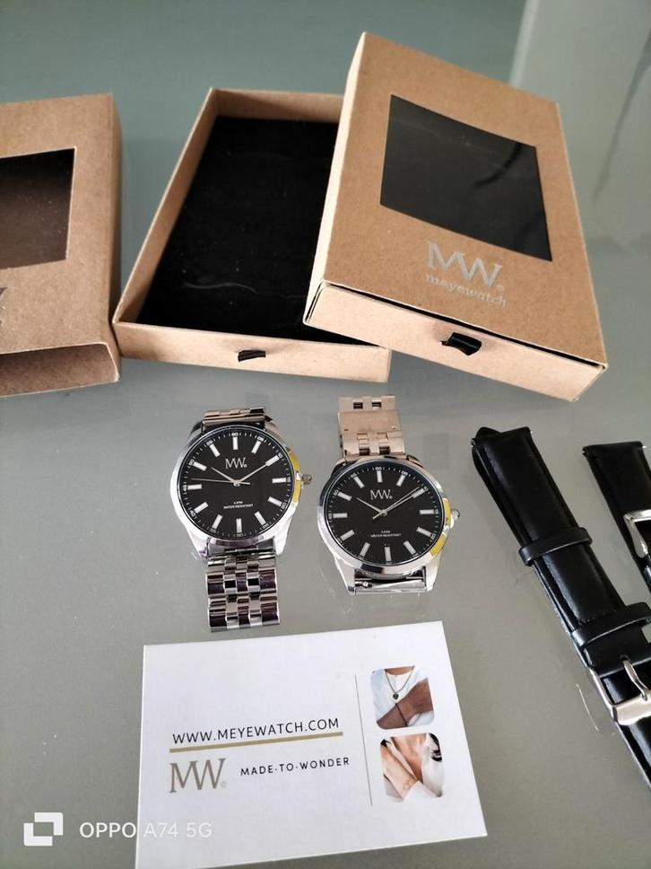 2 Nieuwe Meyewatch Herenhorloges - Chique & Waterresistant, Sieraden, Tassen en Uiterlijk, Horloges | Heren, Nieuw, Polshorloge