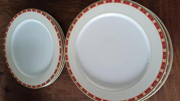 Villeroy & Boch grote dinerborden, patroon Amanti, 31,5 cm beschikbaar voor biedingen