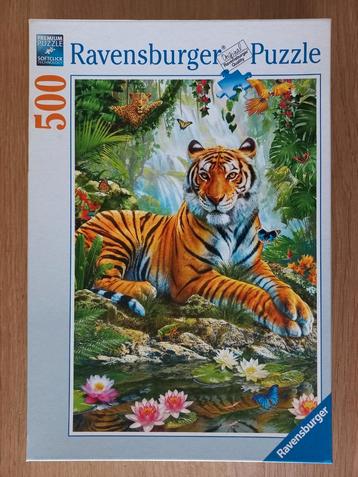 Ravensburger puzzel 500, Tijgers in het oerwoud, GRATIS * beschikbaar voor biedingen
