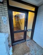 Houten Voordeur, Doe-het-zelf en Verbouw, Deuren en Horren, Gebruikt, 80 tot 100 cm, Ophalen of Verzenden, Buitendeur