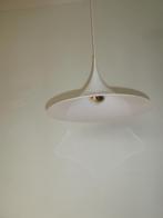 Vintage Heksenhoed hanglamp wit kunststof, Minder dan 50 cm, Jaren 70/80, Kunststof, Gebruikt