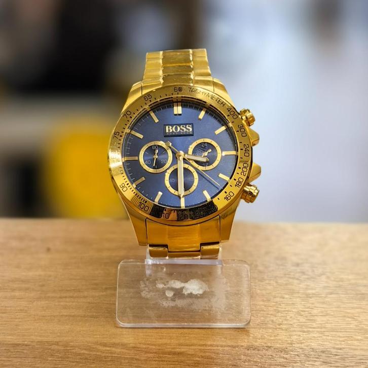 Hugo Boss HB.213.1.20.2600 Horloge | Goud - Netjes, Sieraden, Tassen en Uiterlijk, Horloges | Heren, Zo goed als nieuw