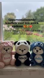 Gepersonaliseerde Knuffel met Naam, Ophalen of Verzenden, Nieuw, Beer