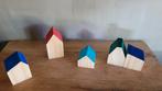 Houten mini huisjes set, grapat stijl, Ophalen of Verzenden, Nieuw, Overige typen