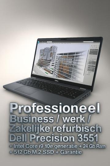 Dell Precision Professioneel Core i9 + 24 Gb+M2 SSD+Garantie beschikbaar voor biedingen