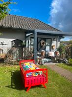 SUPERSALE! SHABBY RETRO VINTAGE PEUTERBED uit de SIXTIES., Kinderen en Baby's, Kinderkamer | Bedden, 140 tot 160 cm, Gebruikt