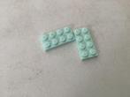 Lego plaat 2x4 aqua, Ophalen of Verzenden, Gebruikt, Losse stenen, Lego