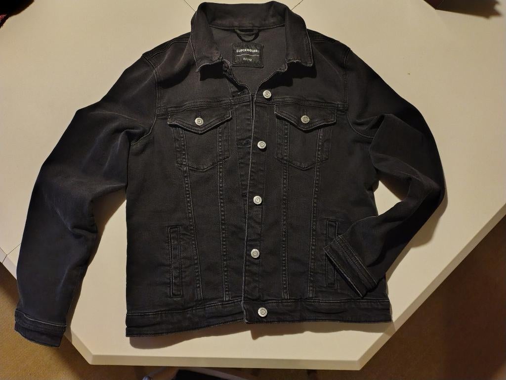 Zwart spijkerjasje, Kleding | Dames, Jasjes, Kostuums en Pakken, Ophalen, Zwart, Maat 42/44 (L), Nieuw