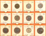 Vaticaan 12 verschillende munten Pius VII 1939-1942, Ophalen of Verzenden, Buitenland