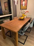 4 Buisframe stoelen met pilotenleer, Huis en Inrichting, Stoelen, Ophalen, Gebruikt, Bruin, Leer